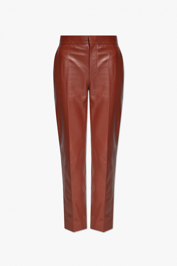 CC HEART Comfy knit pants | SchaferandweinerShops | Women's Clothing | Chloé  Leather Frill trousers